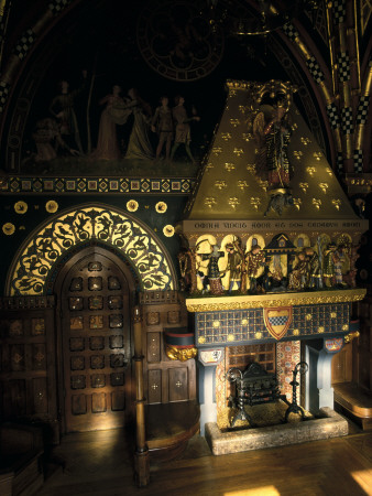 The Winter Smoking Room, Cardiff Castle, Wales, Architect: William Burges A, W, Pugin by Lucinda Lambton Pricing Limited Edition Print image