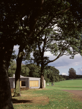 Holyrood Education Centre, Holyrood Park, Edinburgh, Scotland, Western Path Approach Through Trees by Keith Hunter Pricing Limited Edition Print image