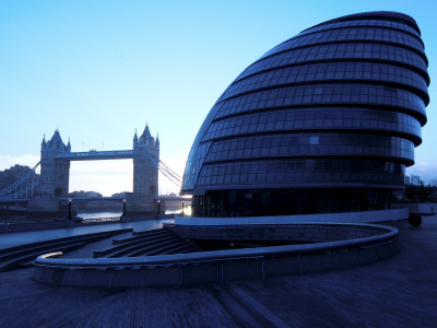 Tower Bridge And City Hall On London's Southbank by Mark Bury Pricing Limited Edition Print image