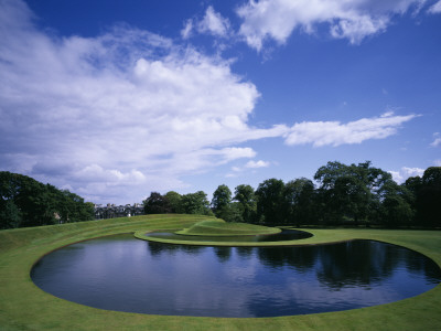 Landforum, Scottish National Gallery Of Modern Art, Lake And Terracing, Architect: Charles Jencks by Keith Hunter Pricing Limited Edition Print image