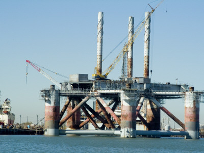 Offshore Oil Platform, Galveston, Texas by Natalie Tepper Pricing Limited Edition Print image