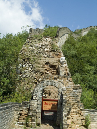 Unrestored Section Of Great Wall Of China, Mutianyu, Beijing, China by Natalie Tepper Pricing Limited Edition Print image