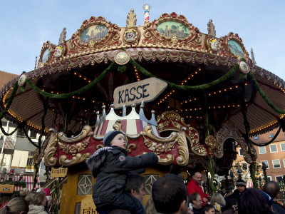 Carousel, Kinder Weihnachtsmarkt, Nuremberg by Natalie Tepper Pricing Limited Edition Print image