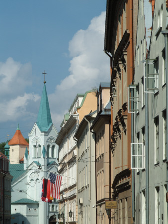 Street View, Old Town, Riga by Natalie Tepper Pricing Limited Edition Print image