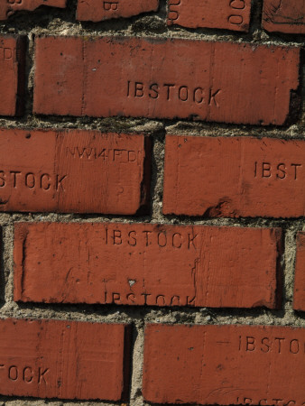 Backgrounds - Red Ibstock Bricks And Mortar Wall by Natalie Tepper Pricing Limited Edition Print image
