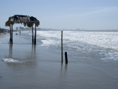 Beach At La Boquilla, Looking Towards The Modern City Of Cartagena, Colombia by Natalie Tepper Pricing Limited Edition Print image