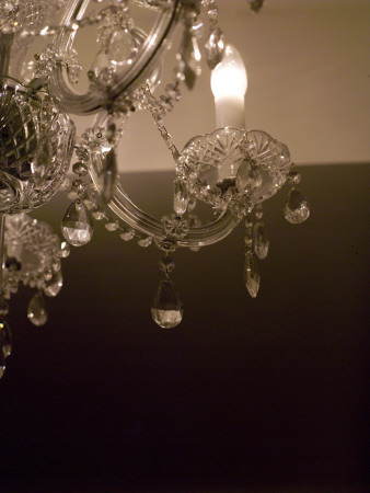 Close Up Of A Chandelier by Olwen Croft Pricing Limited Edition Print image