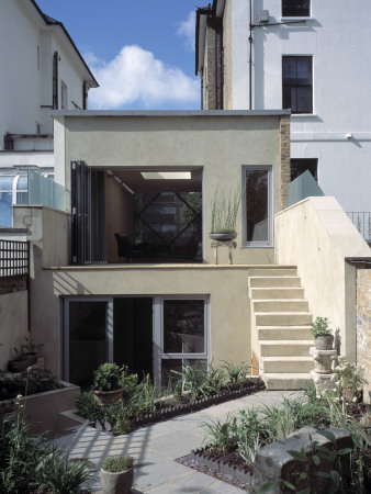 The Small House, Belsize Park, Rear Elevation From The Garden, Architect: Alex Good by Nicholas Kane Pricing Limited Edition Print image