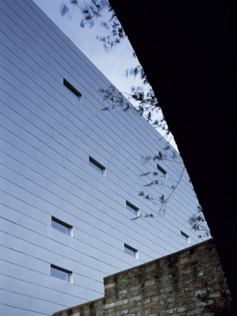 Friendship House, London, Facade Detail From Under Archway, Maccormac Jamieson Prichard Architects by Peter Durant Pricing Limited Edition Print image
