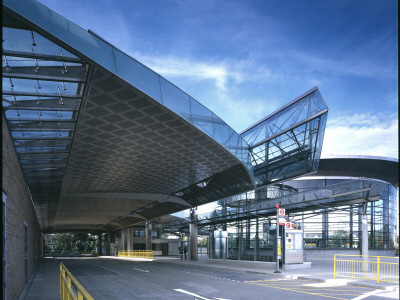 Canada Water Bus Station, London - Angled View Of Front Elevation, Architect: Eva Jiricna by Richard Bryant Pricing Limited Edition Print image