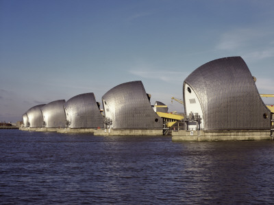 Thames Barrier, Greenwich London, Architect: Glc Rendel Palmer And Tritton by Peter Durant Pricing Limited Edition Print image