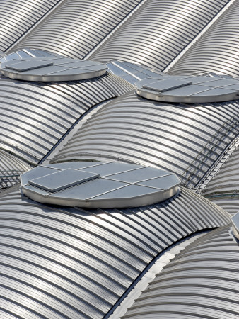 Terminal Building, Barajas Airport, Madrid, Roof From Control Tower, Architects: Rogers And Lamela by Richard Bryant Pricing Limited Edition Print image