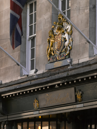 Crest And Sign, Hatchards, Piccadilly, London by Richard Bryant Pricing Limited Edition Print image