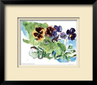 Spring Garden / Pansies by Lynn Donoghue Pricing Limited Edition Print image