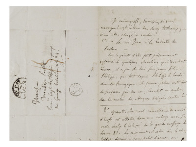 Autograph Letter Signed To Paillet Dated November 11 by Eugene Delacroix Pricing Limited Edition Print image