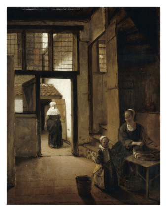 Arriere Cour D'une Maison Hollandaise by Pieter De Hooch Pricing Limited Edition Print image