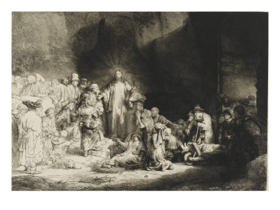 Jésus-Christ Guérissant Les Malades Dite La Pièce De Cent Florins ; 2 Ème État by Rembrandt Van Rijn Pricing Limited Edition Print image