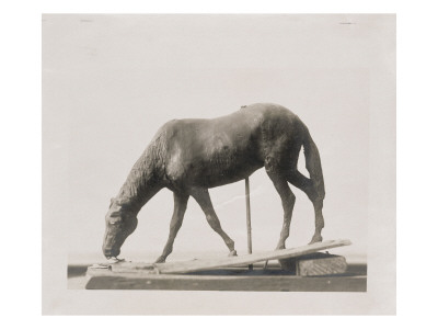 Photo D'une Sculpture En Cire De Degas :Cheval À L'abreuvoir (Rf 2106) by Ambroise Vollard Pricing Limited Edition Print image