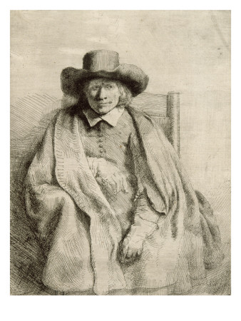 Portrait De Clement De Jonghe, Editeur Et Marchands D'estampes ; 1Er Etat by Rembrandt Van Rijn Pricing Limited Edition Print image