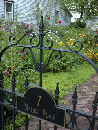 Garden Gate, Saratoga Springs, New York, Usa by Lisa S. Engelbrecht Pricing Limited Edition Print image