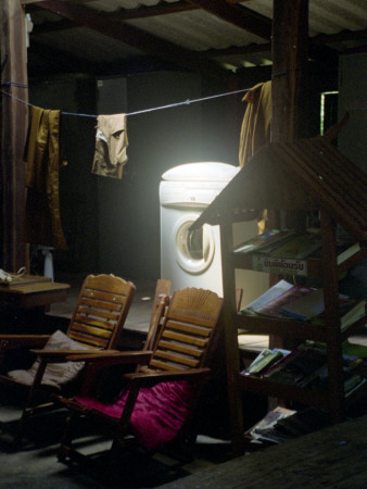 Washing Machine And Chairs, Thailand by Eloise Patrick Pricing Limited Edition Print image