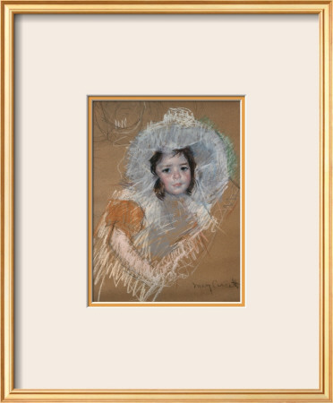 Margot Lux Avec Un Large Chapeau by Mary Cassatt Pricing Limited Edition Print image