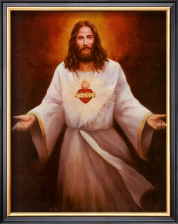 Jesus' Sacred Heart by T. C. Chiu Pricing Limited Edition Print image
