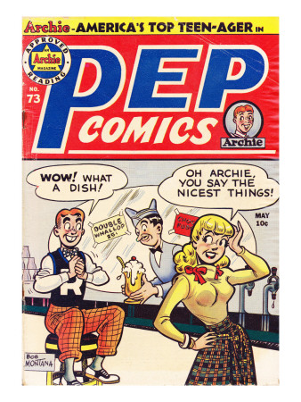 Archie Comics Retro: Pep Comic Book Cover #73 (Aged) by Bob Montana Pricing Limited Edition Print image