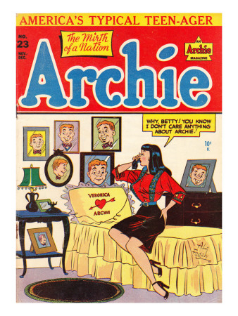 Archie Comics Retro: Archie Comic Book Cover #23 (Aged) by Al Fagaly Pricing Limited Edition Print image