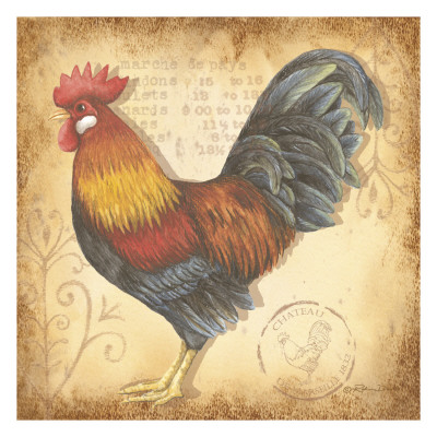 Provincial Rooster I by Robin Davis Pricing Limited Edition Print image