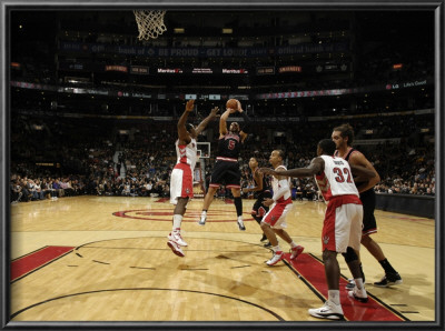Chicago Bulls V Toronto Raptors: Joey Dorsey And Carlos Boozer by Ron Turenne Pricing Limited Edition Print image