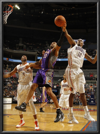 Phoenix Suns V Charlotte Bobcats: Tyrus Thomas And Grant Hill by Kent Smith Pricing Limited Edition Print image