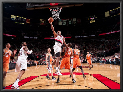 Phoenix Suns V Portland Trail Blazers: Grant Hill And Wesley Matthews by Sam Forencich Pricing Limited Edition Print image