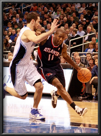 Atlanta Hawks V Orlando Magic: Jamal Crawford And J.J. Redick by Sam Greenwood Pricing Limited Edition Print image