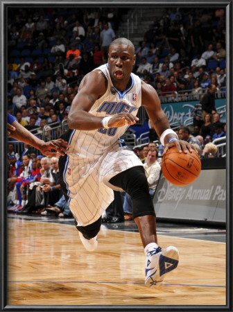 Detroit Pistons V Orlando Magic: Mickael Pietrus by Fernando Medina Pricing Limited Edition Print image