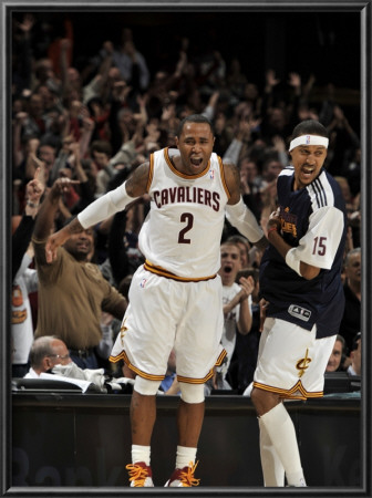 Milwaukee Bucks V Cleveland Cavaliers: Mo Williams And Jamario Moon by David Liam Kyle Pricing Limited Edition Print image