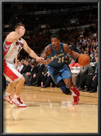 Washington Wizards V Toronto Raptors: Cartier Martin And Linas Kleiza by Ron Turenne Pricing Limited Edition Print image