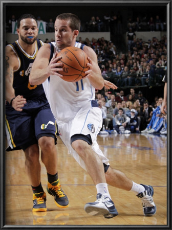 Utah Jazz V Dallas Mavericks: Jose Juan Barea And Deron Williams by Glenn James Pricing Limited Edition Print image