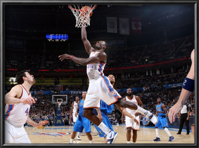 Dallas Mavericks V Oklahoma City Thunder: Jeff Green by Layne Murdoch Pricing Limited Edition Print image