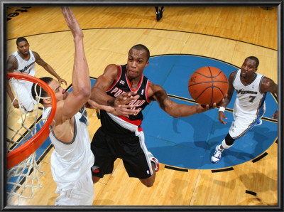 Portland Trail Blazers V Washington Wizards: Dante Cunningham And Javale Mcgee by Ned Dishman Pricing Limited Edition Print image