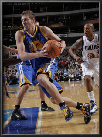 Golden State Warriors V Dallas Mavericks: David Lee And Caron Butler by Glenn James Pricing Limited Edition Print image