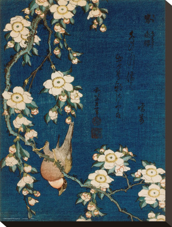 Goldfinch And Cherry Tree, C.1834 by Katsushika Hokusai Pricing Limited Edition Print image
