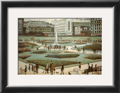 Piccadilly Gardens by Laurence Stephen Lowry Pricing Limited Edition Print image