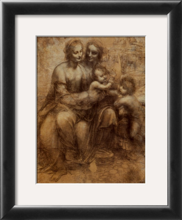 The Virgin And Child With Saint Anne And Saint John The Baptist, C.1500 by Leonardo Da Vinci Pricing Limited Edition Print image