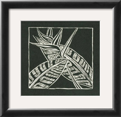 Exotic Woodblock In Black Viii by Chariklia Zarris Pricing Limited Edition Print image