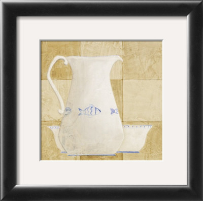 Pitcher And Bowl With Fish by Catherine Becquer Pricing Limited Edition Print image