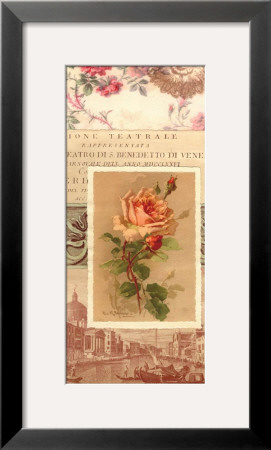 Vintage Rose Panel I by Gillian Fullard Pricing Limited Edition Print image