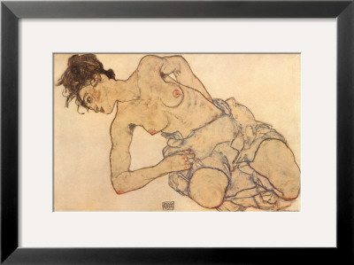 Knielende Halfnaakte by Egon Schiele Pricing Limited Edition Print image