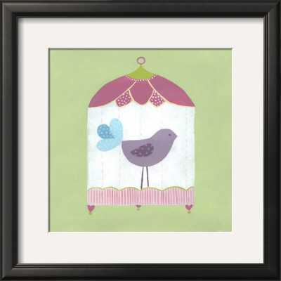 Patchwork Birdcage I by Erica J. Vess Pricing Limited Edition Print image