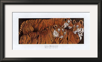 Three Ages Of Tigers by Lisa Benoudiz Pricing Limited Edition Print image